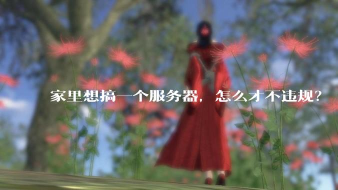家里想搞一个服务器,怎么才不违规?