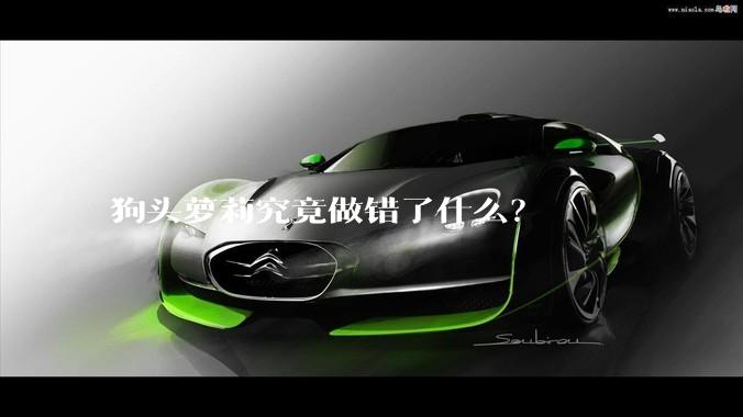 狗头萝莉究竟做错了什么?