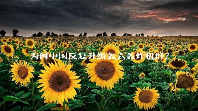 为何中国反复升级轰六轰炸机群?